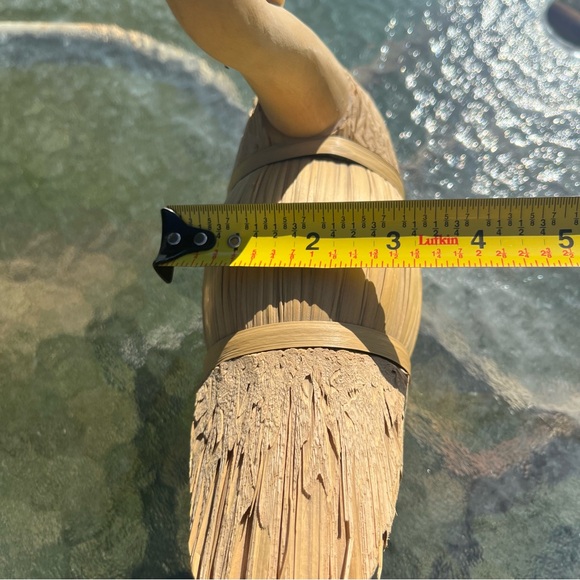 Handcrafted Swan Carved Wood Head & Sculpted Reed Body Figurine Display - Picture 11 of 11